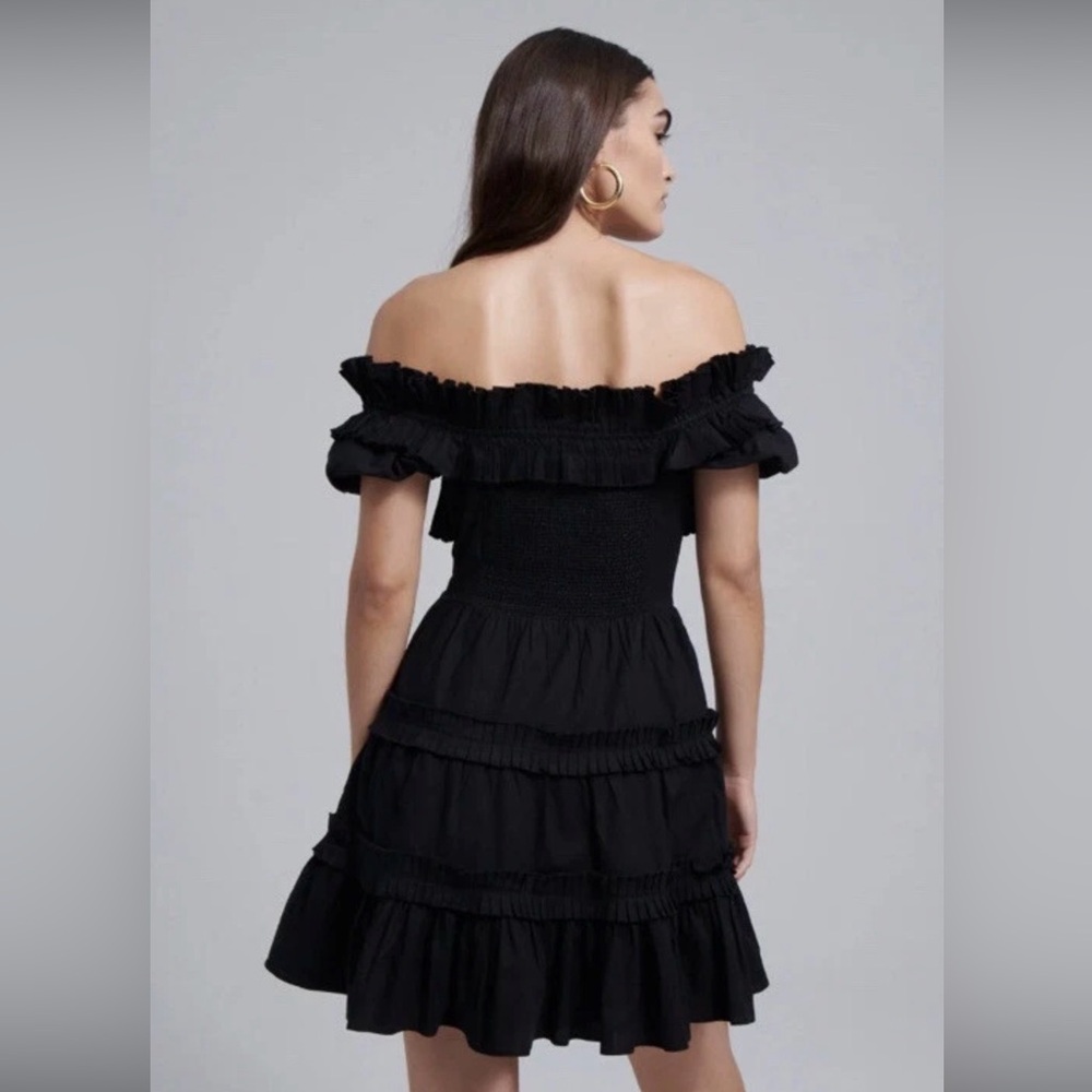Anthropologie Love the Label Rosalina Tiered Off the Shoulder Summer Dress XS